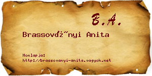 Brassoványi Anita névjegykártya